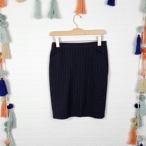 Theory Pinstripe Pencil Skirt